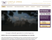 Tablet Screenshot of castlecraig.be